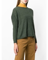 olivgrüner Oversize Pullover von Masscob