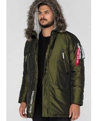 olivgrüner Parka von Alpha Industries