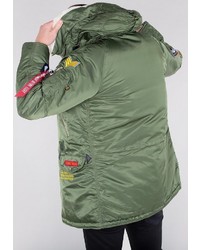 olivgrüner Parka von Alpha Industries