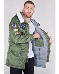 olivgrüner Parka von Alpha Industries