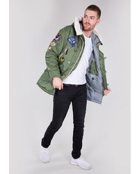 olivgrüner Parka von Alpha Industries