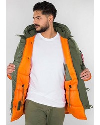 olivgrüner Parka von Alpha Industries