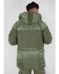 olivgrüner Parka von Alpha Industries