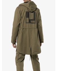 olivgrüner Parka von 78 Stitches