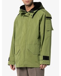 olivgrüner Parka von Yves Salomon