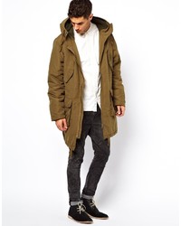 olivgrüner Parka von Cheap Monday