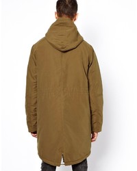 olivgrüner Parka von Cheap Monday