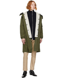 olivgrüner Parka von Yves Salomon Army