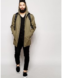 olivgrüner Parka von Asos