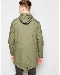 olivgrüner Parka