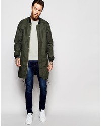 olivgrüner Parka