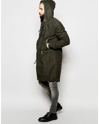 olivgrüner Parka