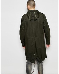 olivgrüner Parka