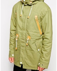 olivgrüner Parka