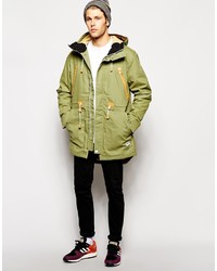 olivgrüner Parka