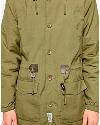 olivgrüner Parka