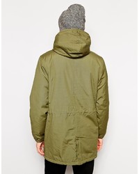 olivgrüner Parka