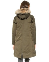 olivgrüner Parka von Add Down