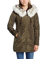 olivgrüner Parka von Dreimaster