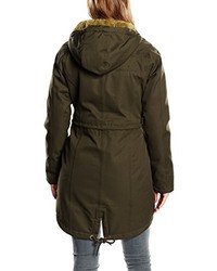 olivgrüner Parka von Dreimaster