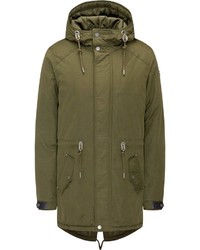 olivgrüner Parka von Dreimaster