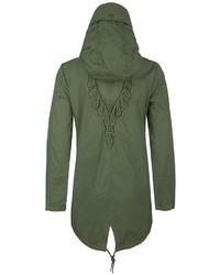 olivgrüner Parka von Dreimaster