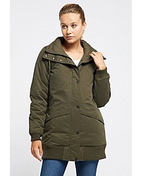 olivgrüner Parka von Dreimaster