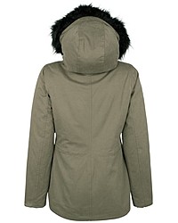 olivgrüner Parka von Dreimaster