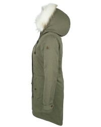 olivgrüner Parka von Dreimaster