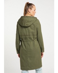 olivgrüner Parka von Dreimaster