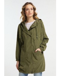 olivgrüner Parka von Dreimaster