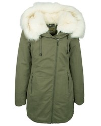 olivgrüner Parka von Dreimaster