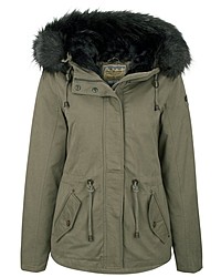 olivgrüner Parka von Dreimaster