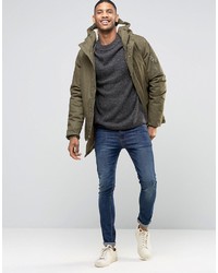 olivgrüner Parka von Bellfield