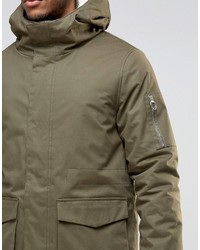 olivgrüner Parka von Bellfield