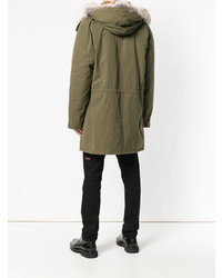 olivgrüner Parka von Yves Salomon Army