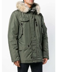 olivgrüner Parka von Parajumpers