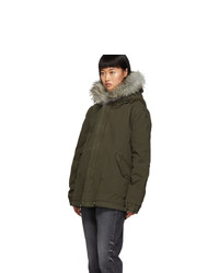 olivgrüner Parka von MR AND MRS ITALY