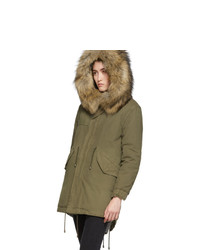 olivgrüner Parka von MR AND MRS ITALY