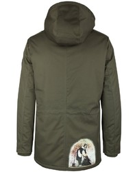 olivgrüner Parka von Homebase