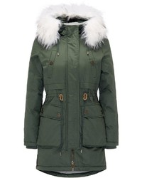 olivgrüner Parka von Homebase