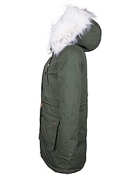 olivgrüner Parka von Homebase