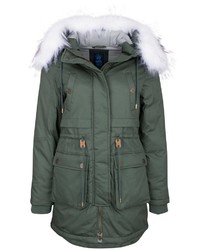 olivgrüner Parka von Homebase