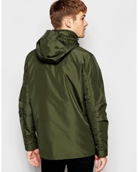 olivgrüner Parka von Selected