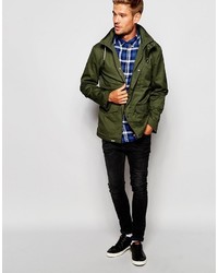 olivgrüner Parka von Selected