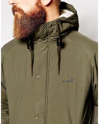 olivgrüner Parka von Boxfresh