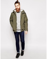 olivgrüner Parka von Boxfresh