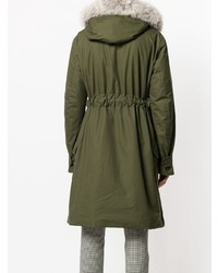 olivgrüner Parka von Holland & Holland