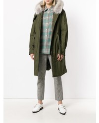 olivgrüner Parka von Holland & Holland