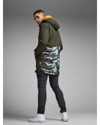 olivgrüner Parka von Jack & Jones